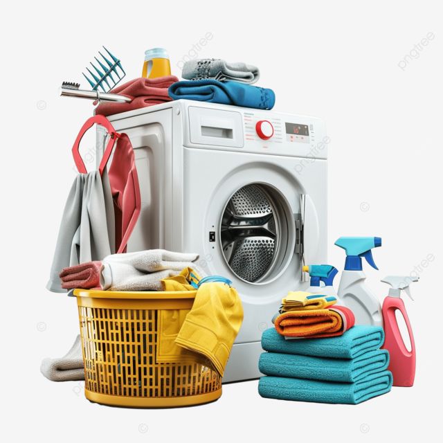 Folded laundry